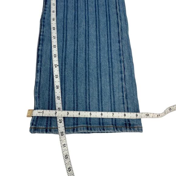 VERONICA BEARD Crosbie Striped Loafer Length Wide Leg Jean 26 - Picture 11 of 11